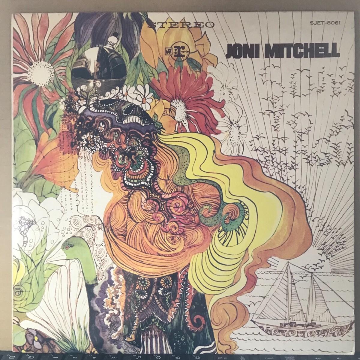 PROMO WHITE LABEL / JONI MITCHELL S/T / JAPAN SJET-8061 DEEP