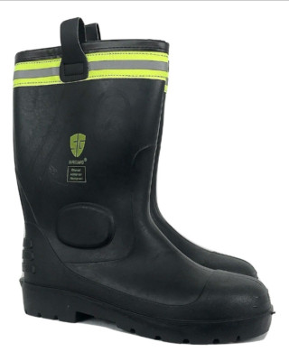 Safeguard Men's Rain Boots Reflective Hi Vis Thermo Lined Insulated Rubber Boots