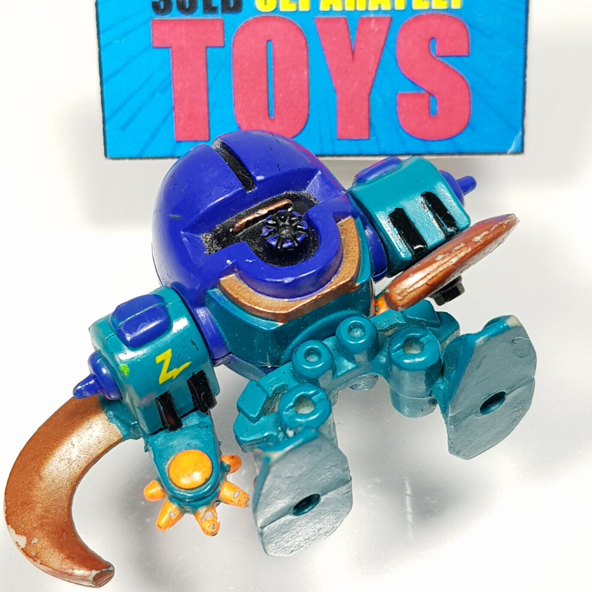 Vtg ZBots HALFBAK original 1993 Galoob Z Bots Bitebot figure micro