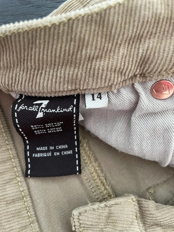 7 for all mankind男童灯芯绒长裤  — 第 3/4 张图片