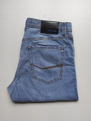 PIERRE CARDIN Tapered Fit Blue Jeans WORLDWIDE SHIPPING T 0036