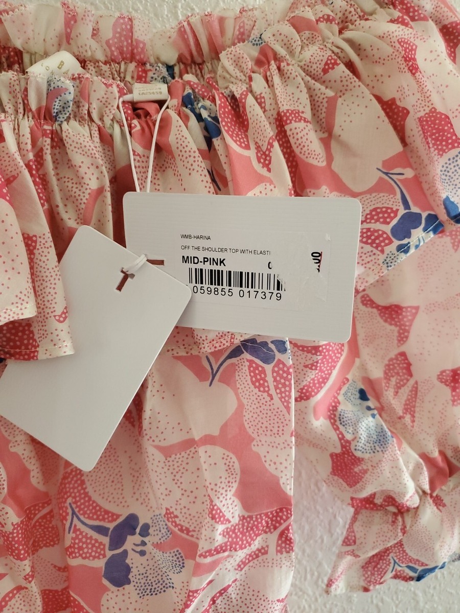 TED BAKER Harina Off The Shoulder Top RRP Size 0 Elasticated