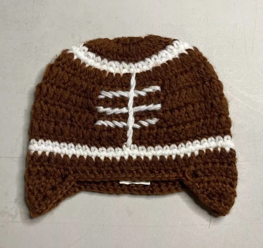 Sombreros prematuros bebé bebé bebé, juego de 3 NFL New York Giants, fútbol americano tejido, béisbol Foto 4 de 4