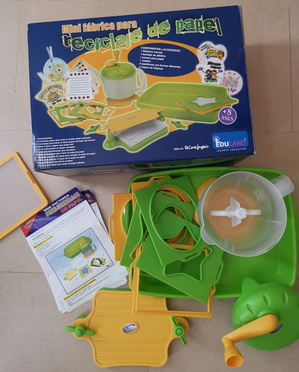 Mini f brica reciclaje de papel Eduland El Corte Ingl s juguete 8