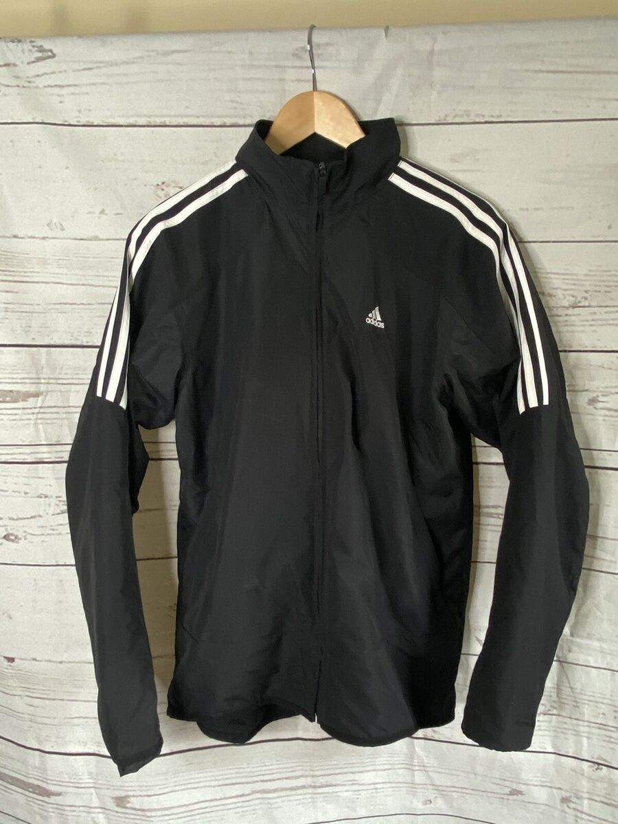 Vintage Adidas Men's Track Jacket Black White Mens Small Zip Vintage Adidas Men's Track Jacket Black White Mens Small Zip