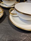 Set Of 5 Antique U C Limoges France Bouillon Cups & Saucers — photo 4