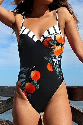 cupshe orange one piece
