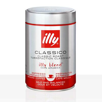 illy Espresso normale Röstung - 12 x 250g Kaffee gemahlen, 100% Arabica