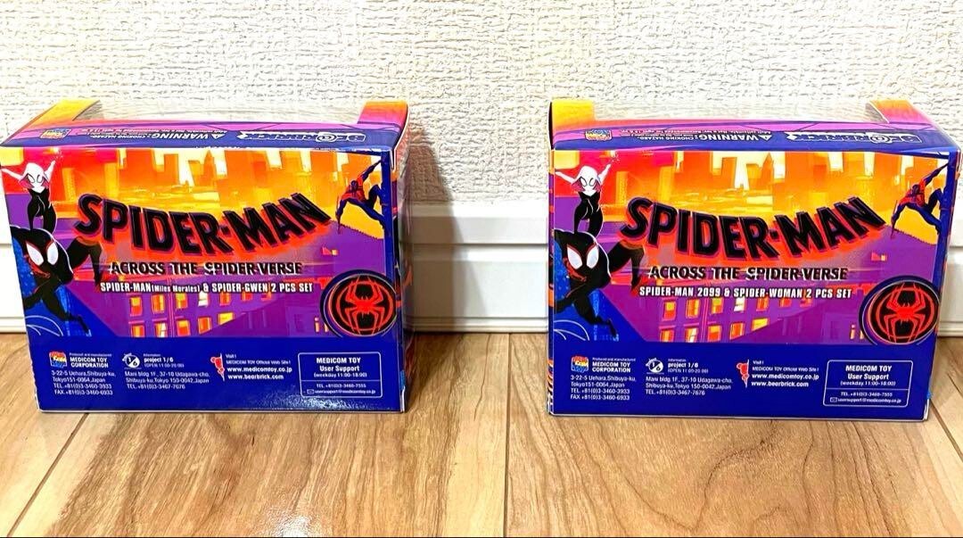 その他 MEDICOM TOY - BE@RBRICK SPIDER-MAN 2099 SPIDER-WOMAN Medicom Toy] BE＠RBRICK SPIDER-MAN 2099 & SPIDER-WOMAN 2PCS