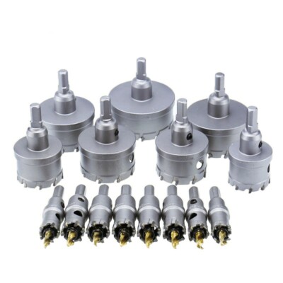 Carbide Tip TCT Hole Saw Cutter Drill Bit  Metal Alloy Stainless Steel 12-300mm