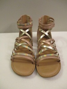 Girls Gold Sandals By Cat & Jack Size 13