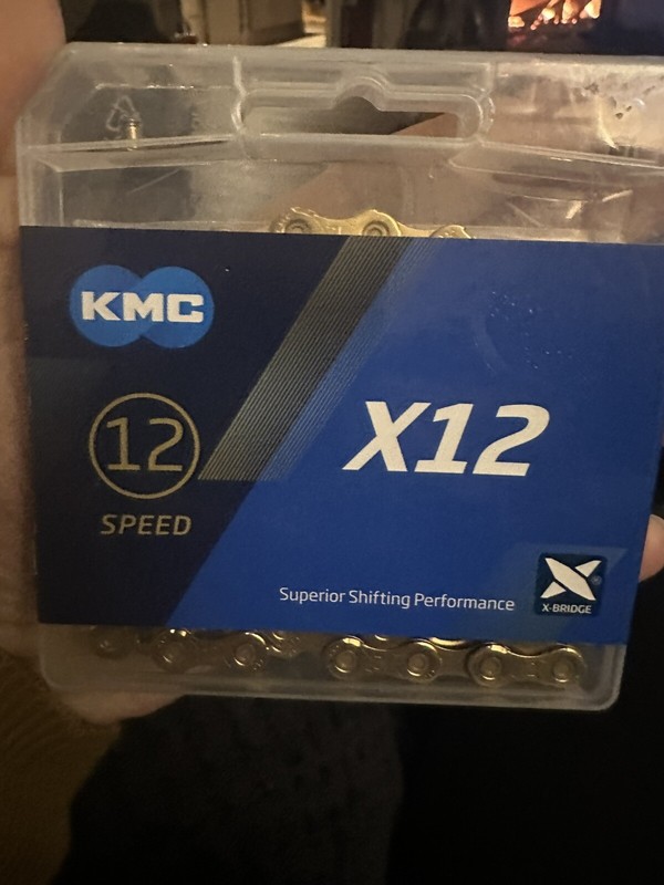 KMC X12 12 Speed Gold Chain 126 Links Cycling Bike Ride Lightweight