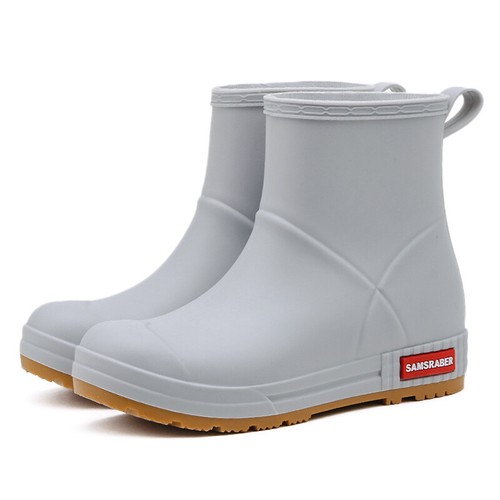 Women Men Wellington Waterproof Rain Boots Womens Mens Casual Outdoor Work - Picture 58 of 63