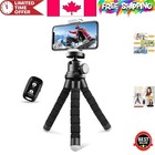 Trépied de voyage flexible ultime avec télécommande et support téléphone - Léger