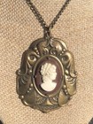 Vintage Cameo Necklace By Robbins Co. Attleboro Pretty