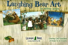 LEANIN TREE Laughing Bear Art #90760~20 GREETING CARDS~1 each 20 Designs~Fun~