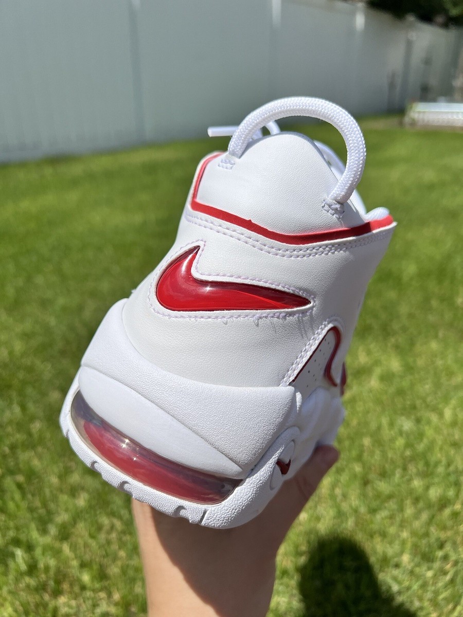 Nike Air More Uptempo '96 2021 White Varsity Red 921948-102 Size