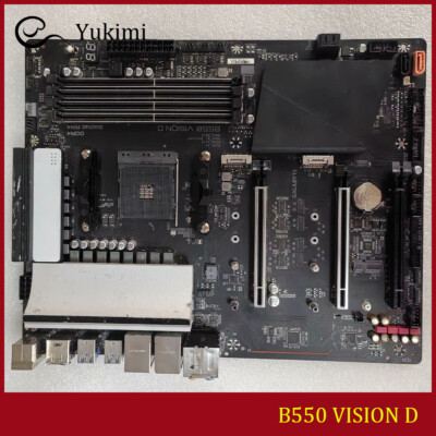 FOR GIGABYTE B550 VISION D AMD AM4 DDR4*4 128GB HDMI ATX Motherboard Test OK