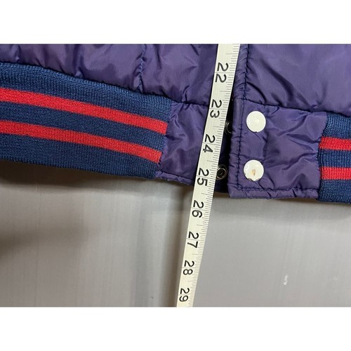 Abrigo de esquí vintage años 70 Envoy The Now chaqueta para mujer retro acolchado púrpura azul rojo S - Imagen 6 de 13