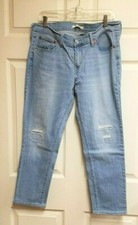 Levi's Boyfriend Distressed Light Wash Blue Jeans Women's Size 31