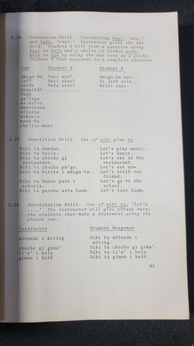 Spoken Chamorro: PALI Language Texts Micronesia Donald Topping 1969( Guam) - Picture 8 of 15