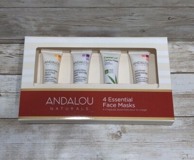 Andalou Naturals  Essential Face Masks New 4-PACK