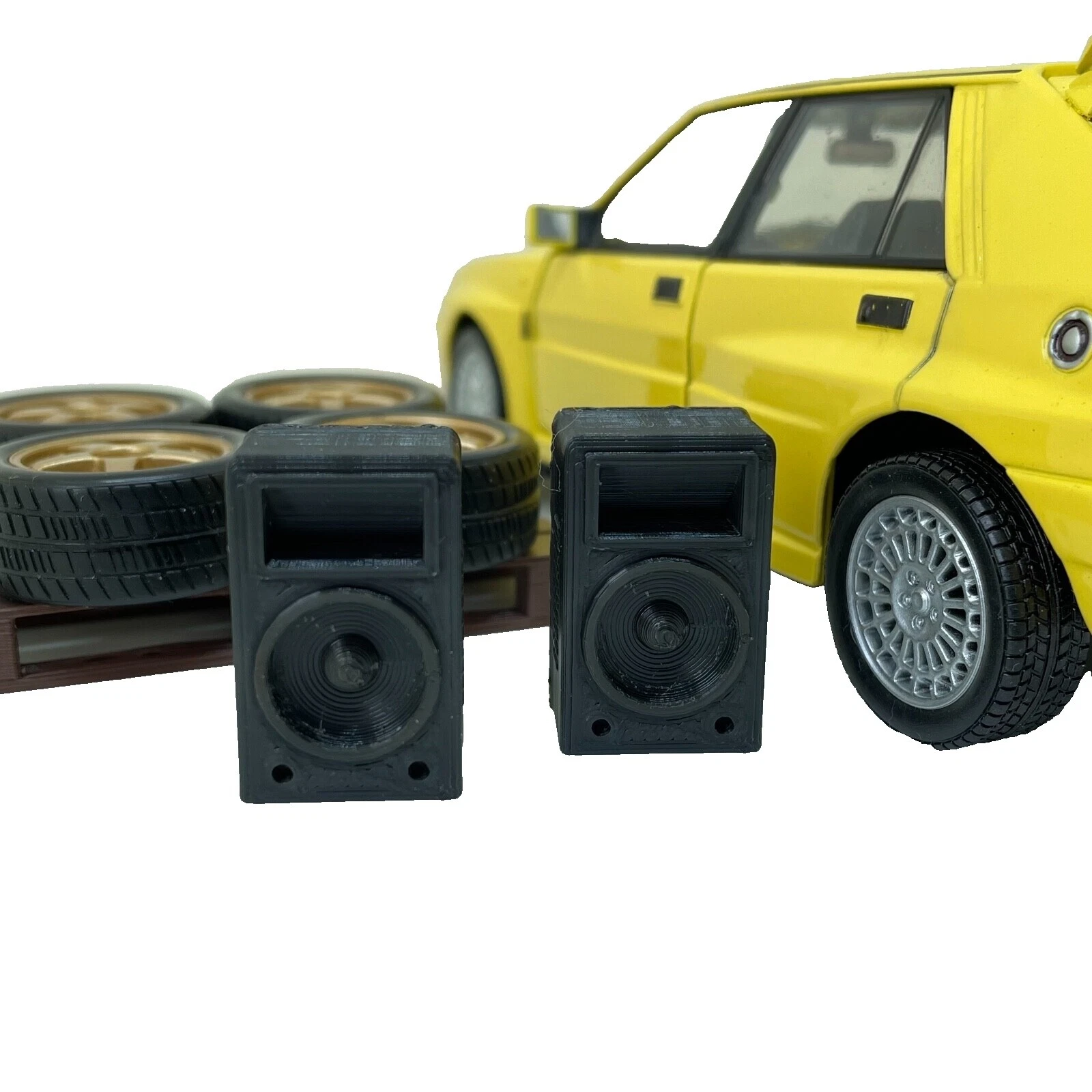 1:24 Negro dioramas de vehículos diecast y de juguete