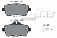 Textar 2521501 Textar Bremsbelagsatz, Scheibenbremse FüR MERCEDES-BENZ