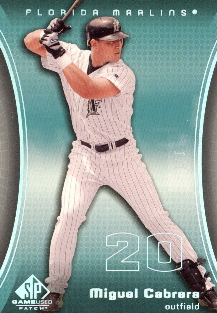 Carte Sportive Miguel Cabrera 2004 - Relique Avec Patch - Donruss/Topps