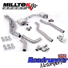 Milltek Audi RS6 C8 Exhaust System & RS7 GPF Back LOUDEST Polish Ovals SSXAU864