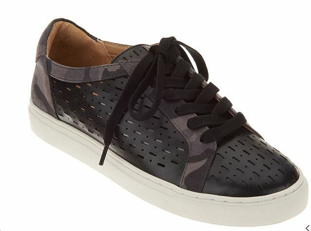 Кроссовки G.I.L.I. на шнуровке с перфорацией Adalie Black