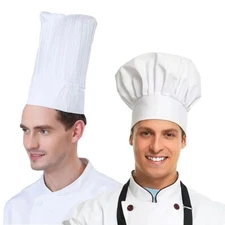 High 22/29cm Cook Cap Chef Hat Waiter Waitress Kitchen Work Hat Hotel Restaurant