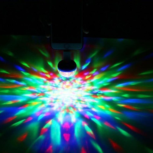USB Mini LED RGB Disco Stage Light Party Club DJ KTV Xmas Magic Phone Ball Lamp - Picture 7 of 17