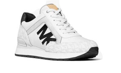 MICHAEL KORS Women's Maddy MK Logo Two-Tone Trainer Sneakers