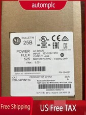 New Allen Bradley 25B-D4P0N114 /A Powerflex 525 AC Drive 2HP Surplus SEALED