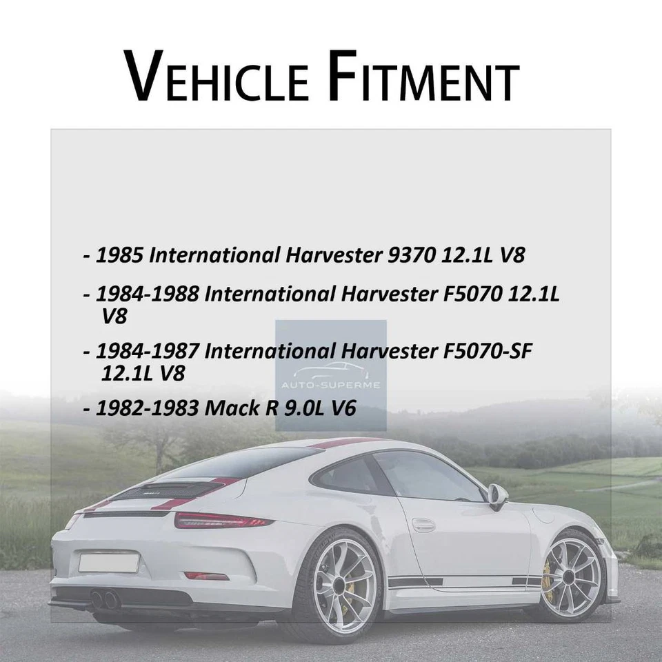 Gates Radiator Coolant Hose Upper 4x For 1985 International Harvester 9370 12.1L - Image 2 of 4