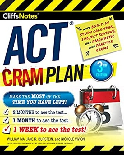 CliffsNotes ACT Cram Plan, 3rd Edition Paperback 9780544836600| eBay