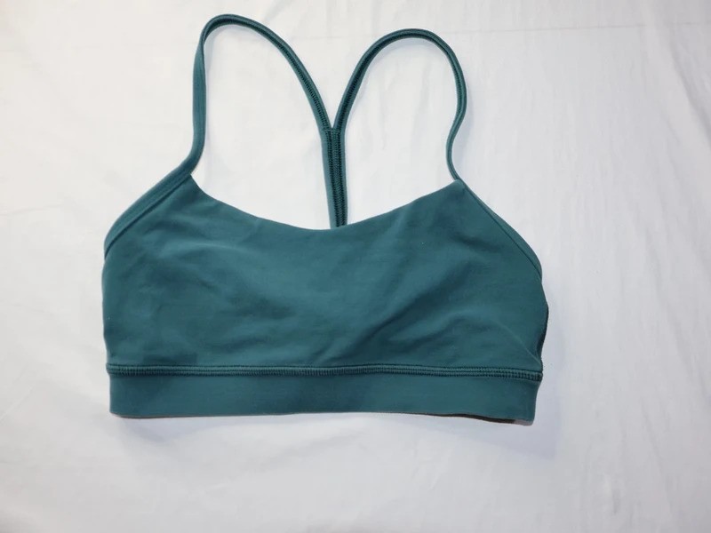 Lululemon Racerback Flow Y Bra Nulu Deep Teal - Size 4 (UK 8)(F)
