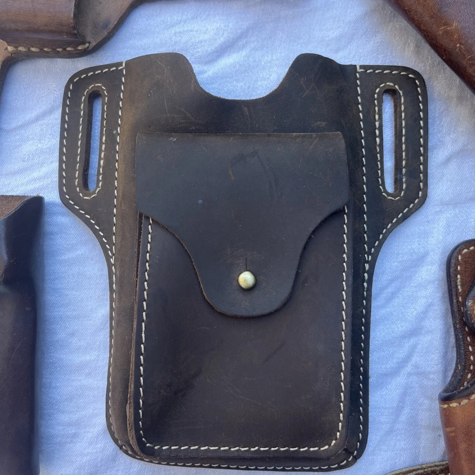 Holster Lot 6 Pc Collection Robert Saddlery Maker El Paso Texas Leather Tooled + - Image 4 of 4
