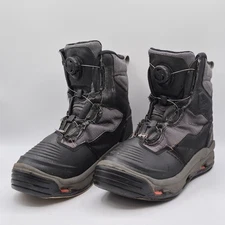 Korkers DarkHorse Wading Boots Mens 12 BOA OmniTrax Interchangeable Fishing