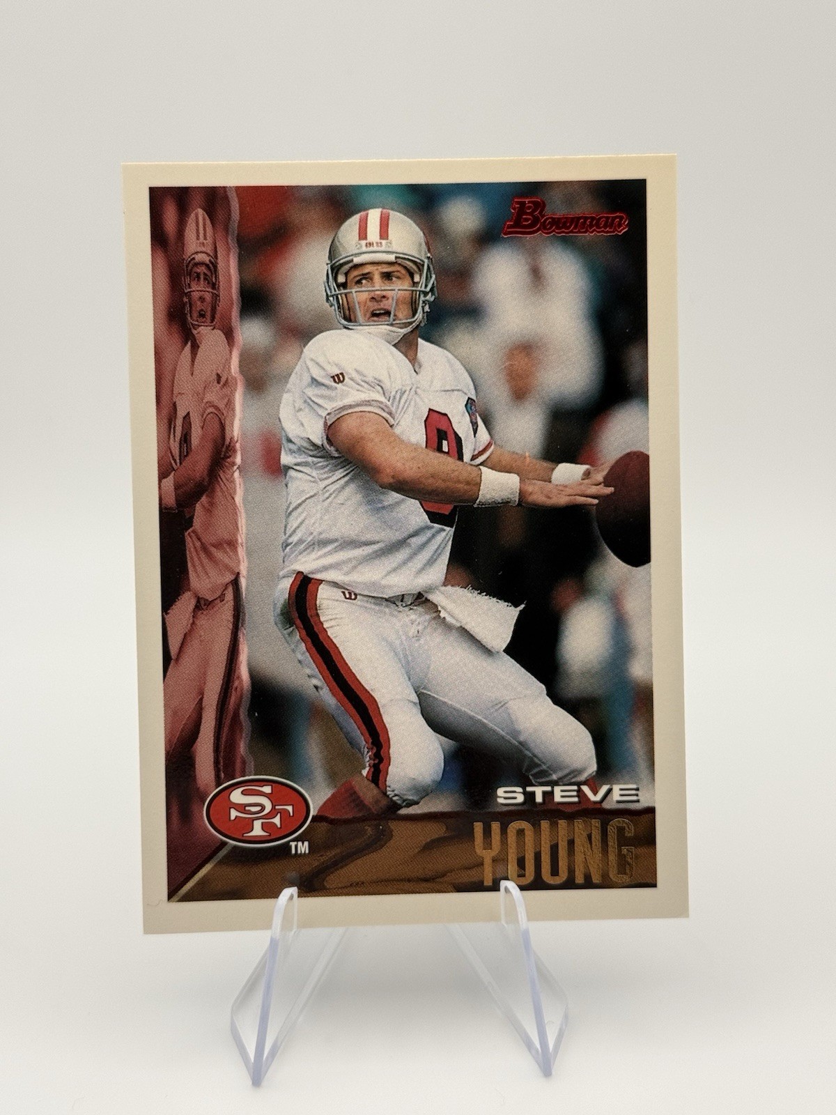 1995 Bowman Steve Young #333 FOOTBALL CARD San Francisco 49ers HOF