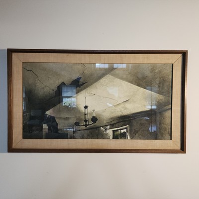 Rare Large ANDREW WYETH LITHOGRAPH PRINT 