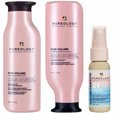 Pureology Pure Volume Shampoo Conditioner  21 Color Fanatic 3 Pc Set Authentic  