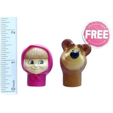 Masha y el Oso Libre Dedo Marioneta Figura 2 piezas Llavero Japón.