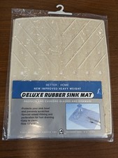 Better Home Heavy Weight Heavy Duty Rubber Sink Matt 12" x 15" Beige / Almond