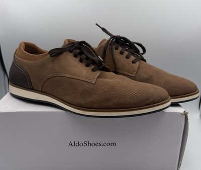 Aldo Mens Brown Casual Dress Shoes Lace Up US 11 EUR 44 With Box Light Wear  Clea | eBay