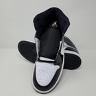 Nike Air Jordan 1 Mid SE Black White Metallic Silver HV0789-010 Men's Size 10.5