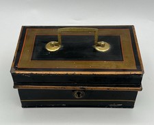 Vintage Metal Cash Money Savings Storage Box 17 x 10 x 7.5 cm Deep - No Key