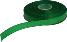 Solid Grosgrain Ribbon 25 Yard Each Roll 100 Polyester Woven Edge 5/8", Green 
