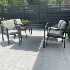 Artelia Grey Garden Dining Table and six chairs